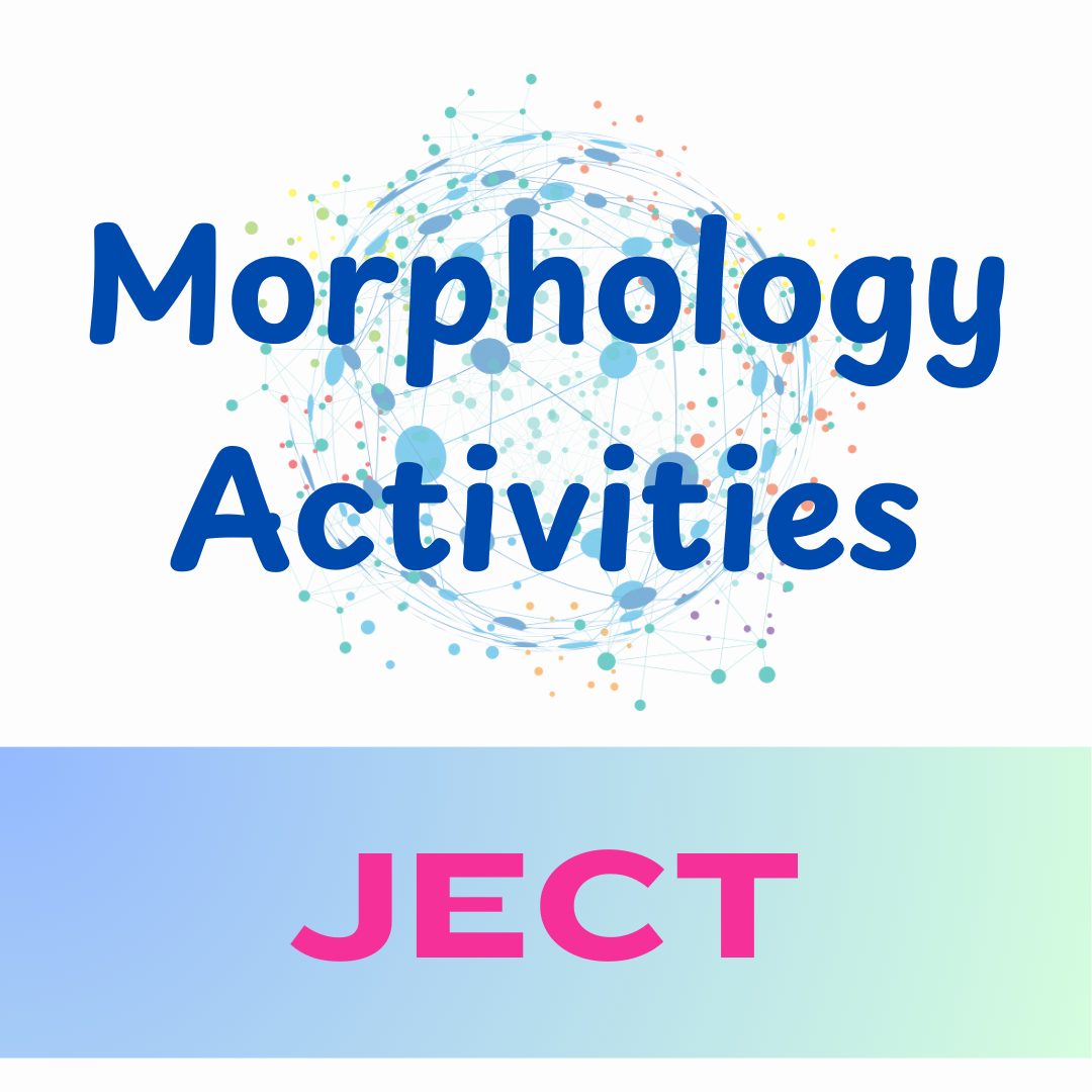 Morphology Activities - Base Word JECT