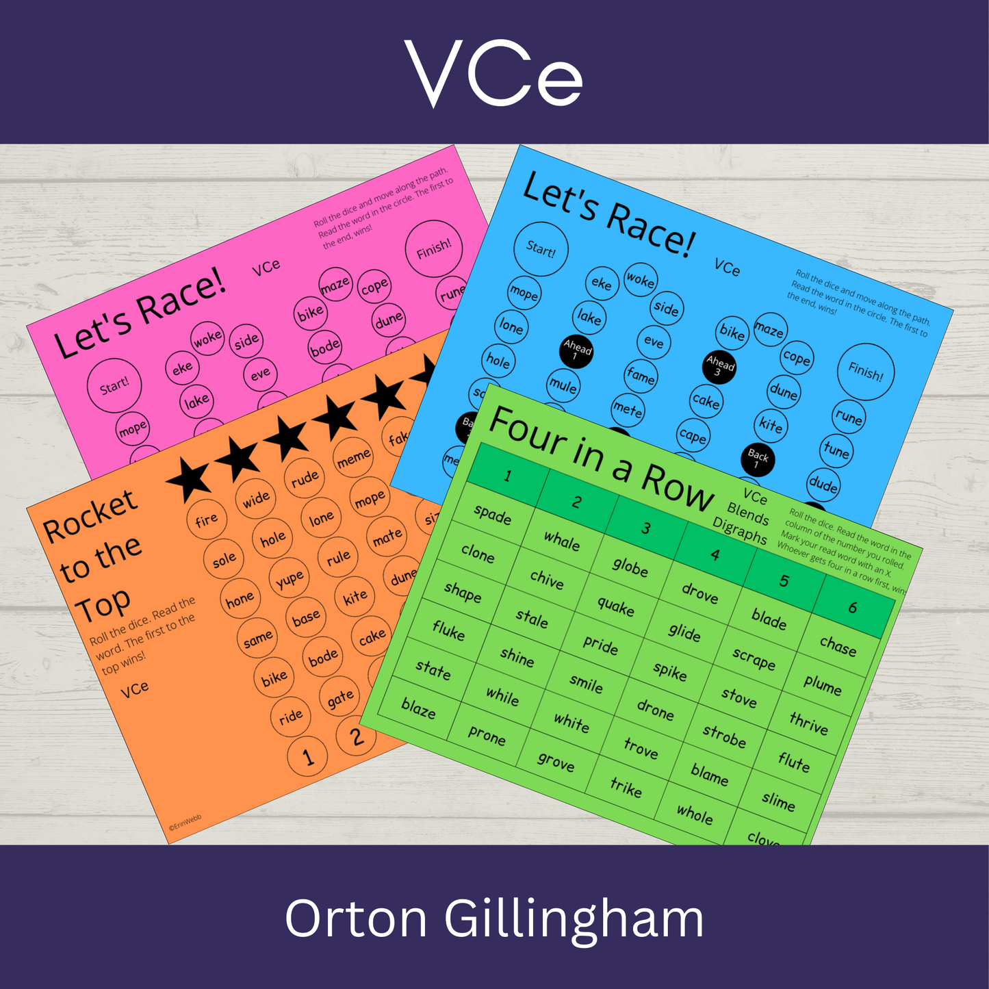 VCe Games and Activities