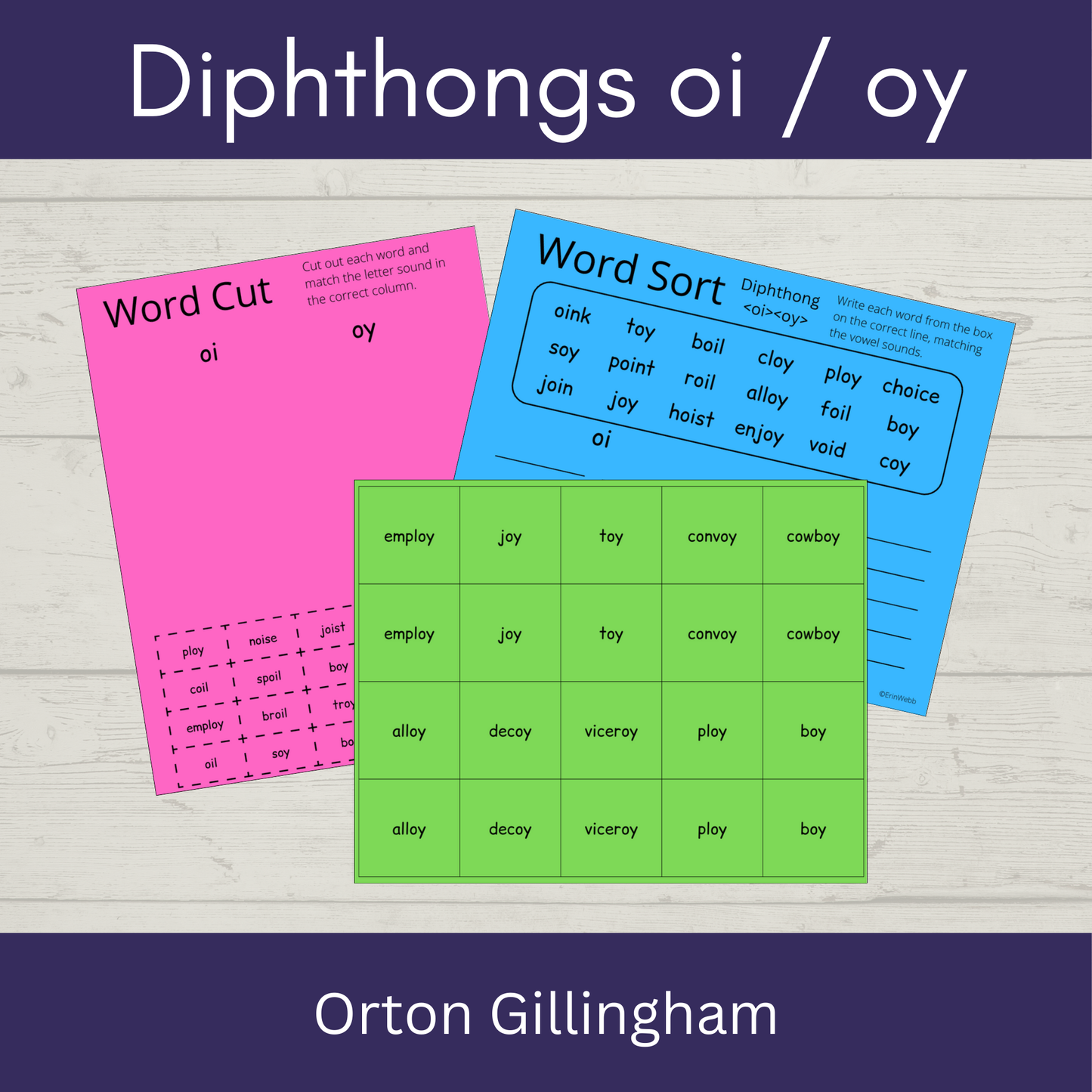 Diphthongs OI and OY - Games and Activities