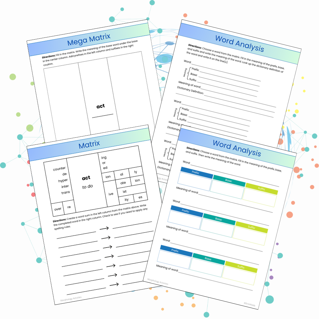 Morphology Activities - Base Word ACT