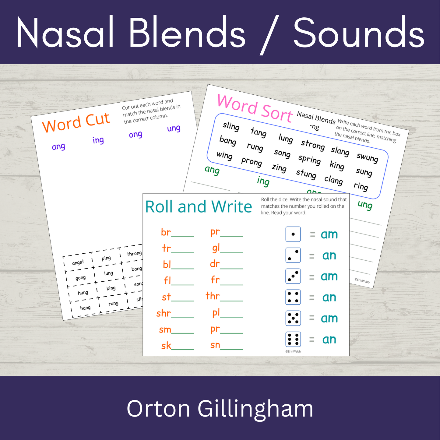 Nasal Blends and Sounds - Games and Activities