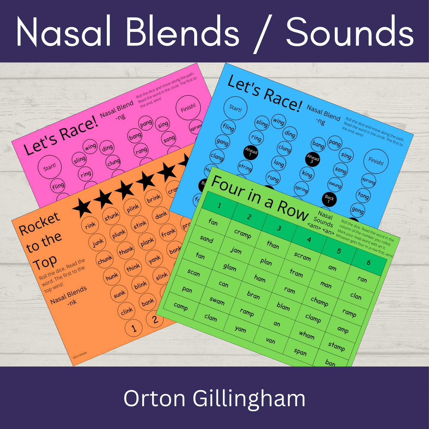 Nasal Blends and Sounds - Games and Activities