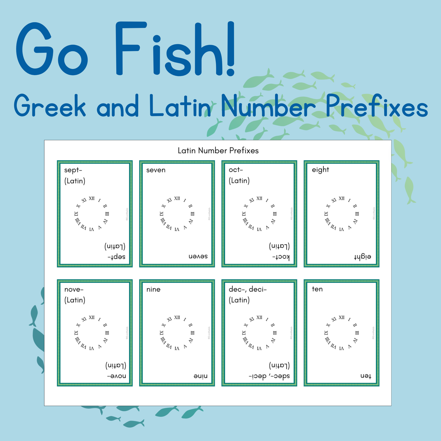 Greek and Latin Number Prefixes - Go, Fish!