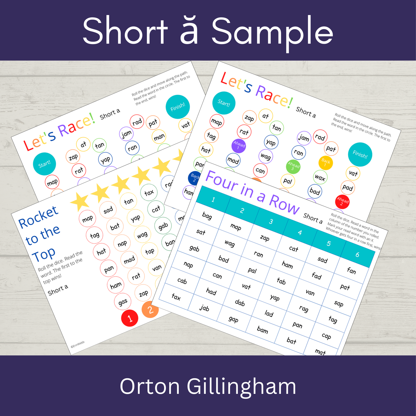 Short /a/ - Games and Activities - Sample