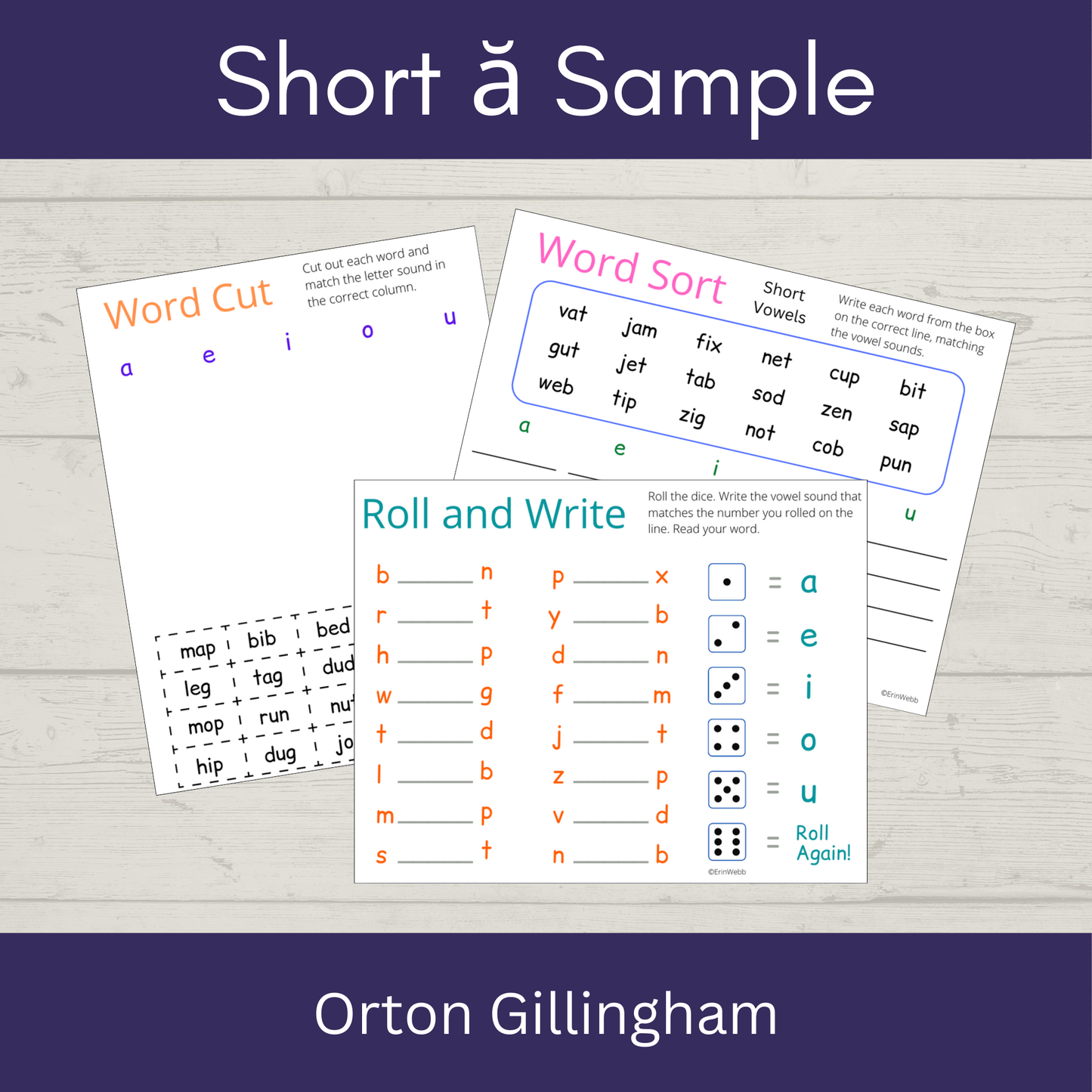Short /a/ - Games and Activities - Sample