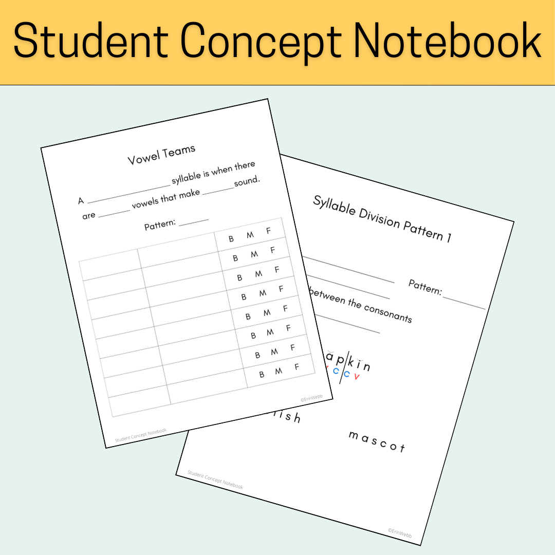 Student Concept Notebook